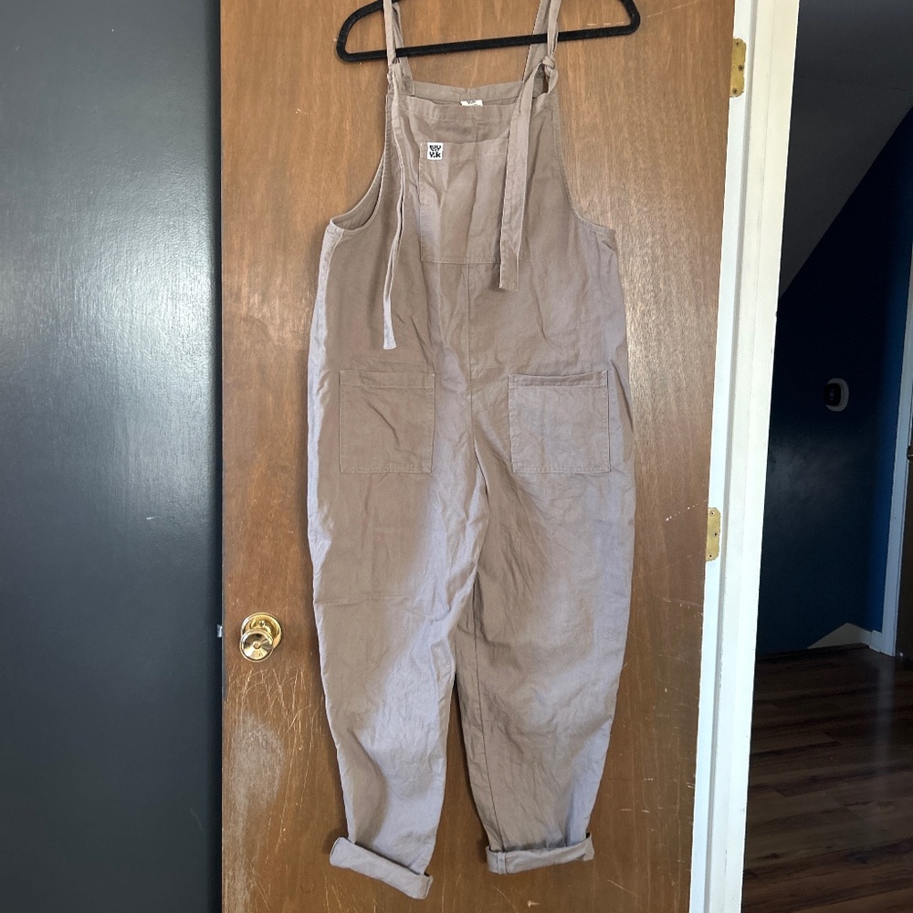 Lucy & Yak | Cotton Twill Dungaree in Pebble